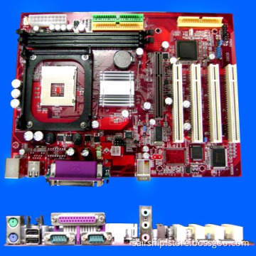 computer motherboard Intel 845PE-478 pin with lan.